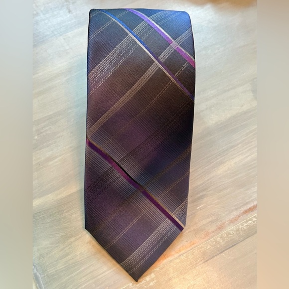 Black Brown 1826 Essentials 100% Silk Luxury Grey Tie BOGO - Picture 2 of 10